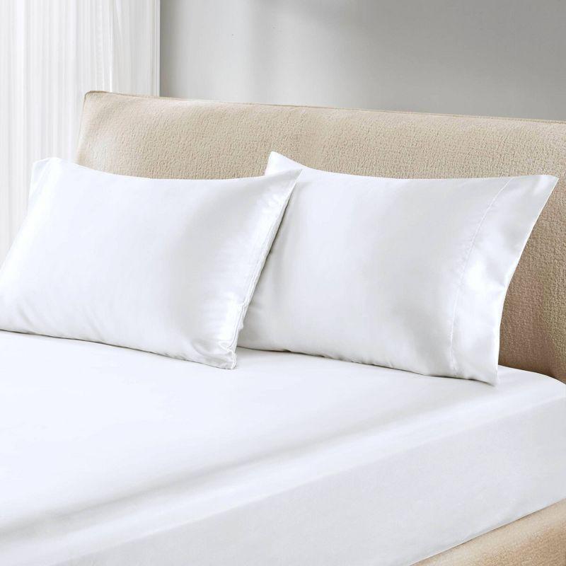 Madison Park Essentials Satin Luxury 2PC Pillowcases (Set of 2)