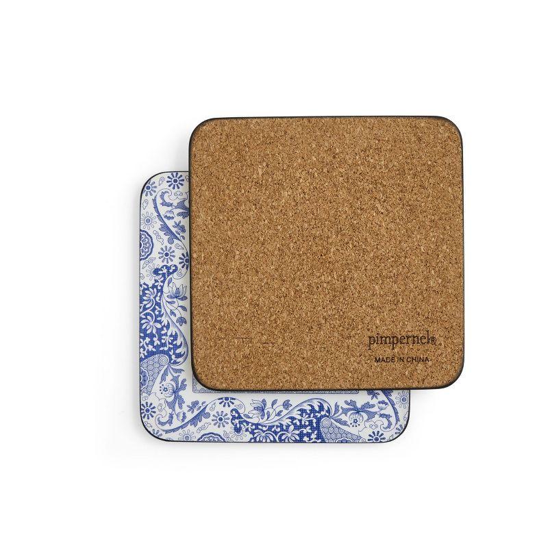 Pimpernel Brocato Coasters, Set of 6,4.25" Square