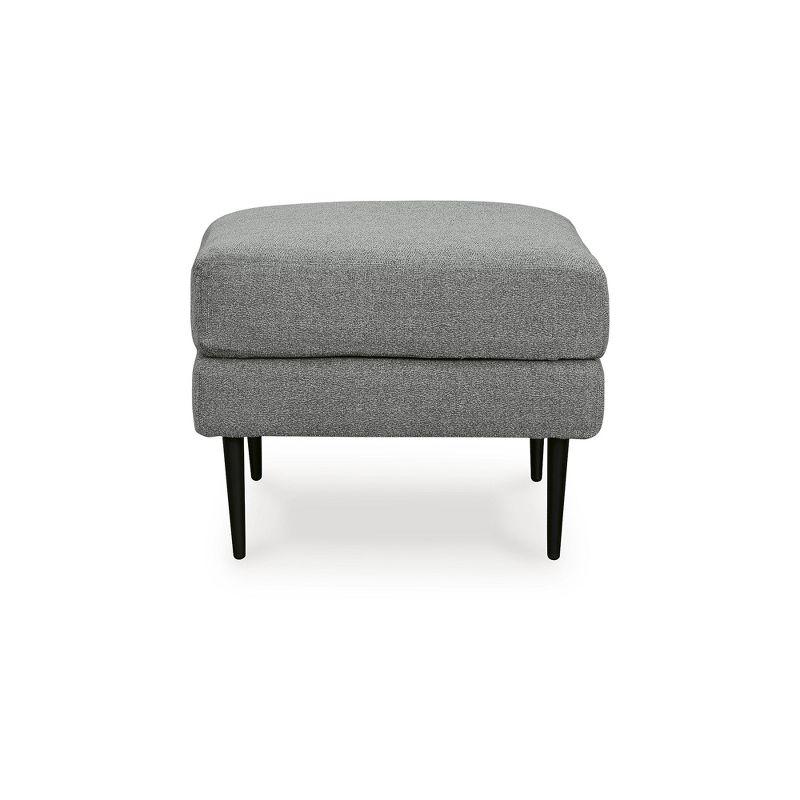 Signature Design by Ashley Contemporary Hazela Ottoman Chenille Charcoal