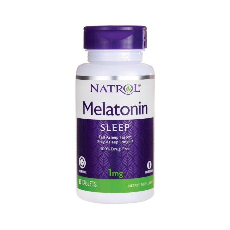 Natrol Dietary Supplements Melatonin Time Release 1 mg Tablet 90ct.