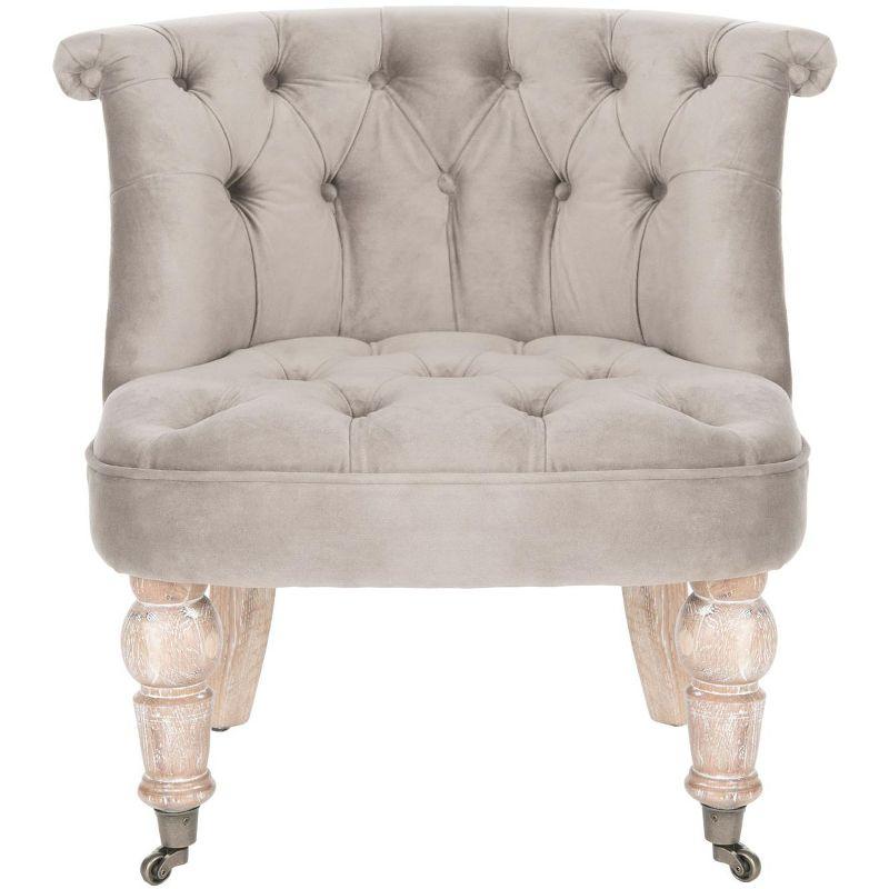 Carlin Tuffted Chair - MCR4711 - Mushroom - Safavieh