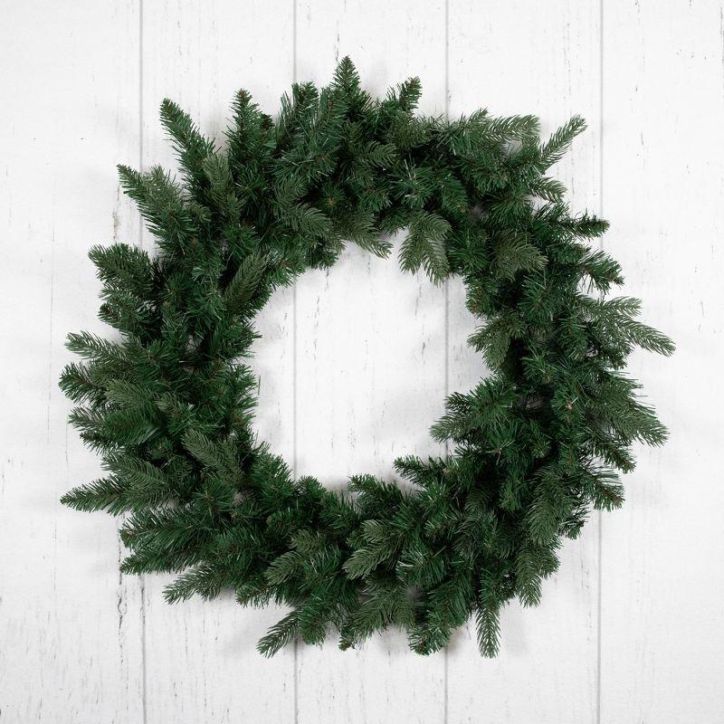 Mixed Eden Pine Artificial Christmas Wreath 24-Inch Unlit