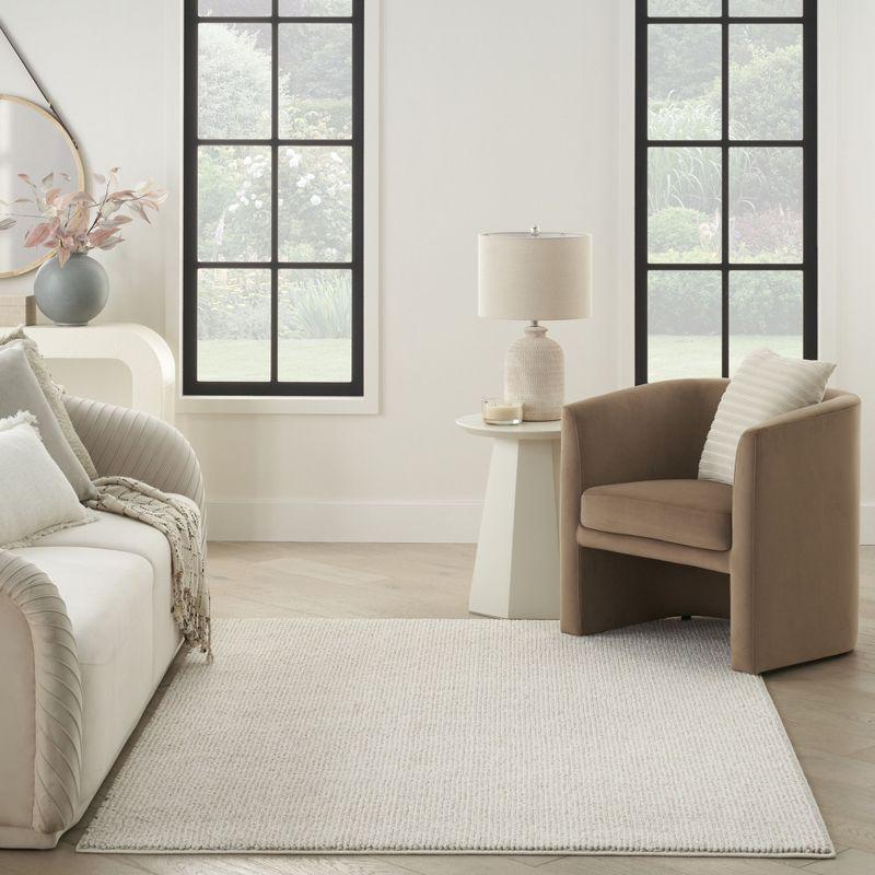 Nourison Textured Home Modern Indoor Rug Ivory Beige 9' x 12'