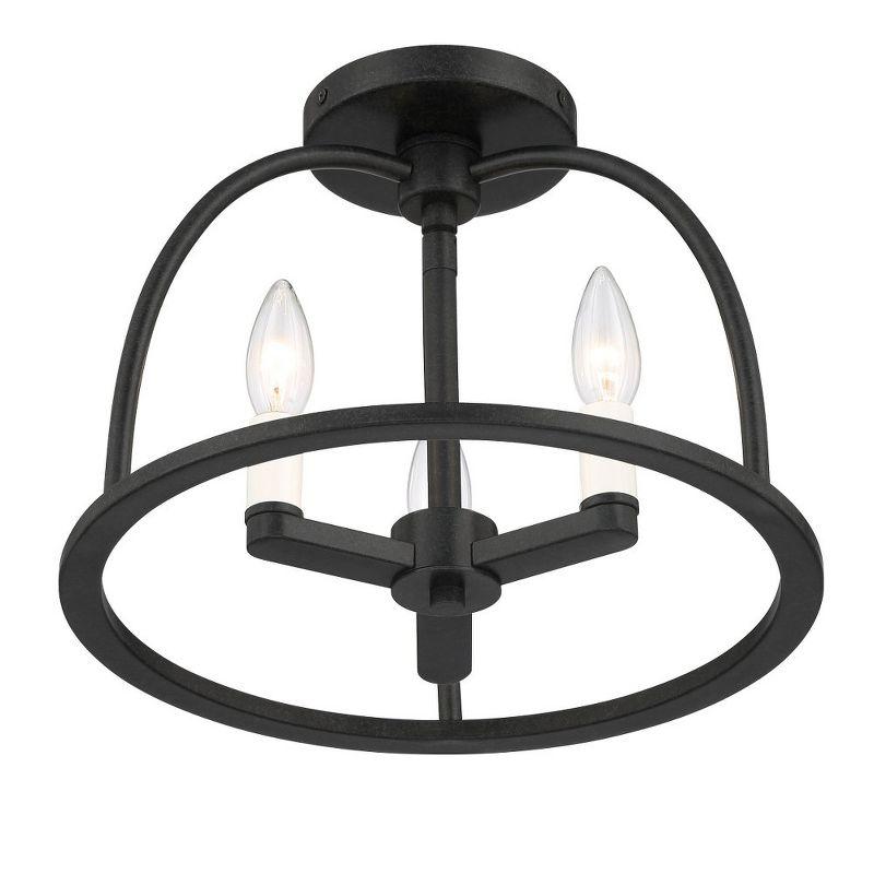 Crystorama Lighting Abbott 3 - Light Flush Mount in  Vibrant Gold