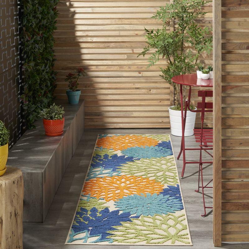 Nourison Aloha Floral Bloom Outdoor Rug