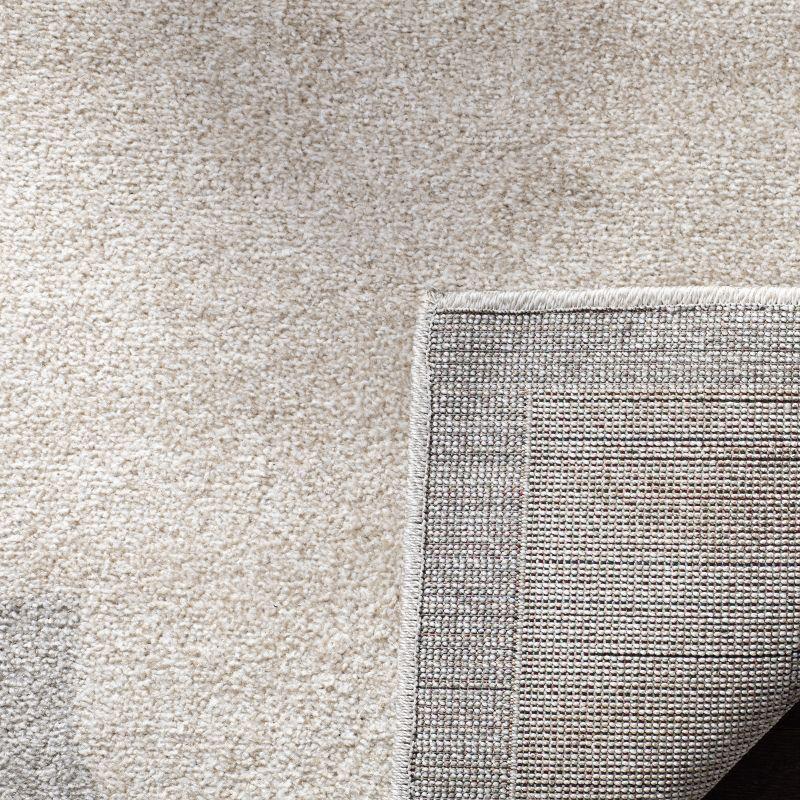 Amherst AMT423 Power Loomed Indoor Area Rug - Beige/Light Grey - 5'x5' - Safavieh