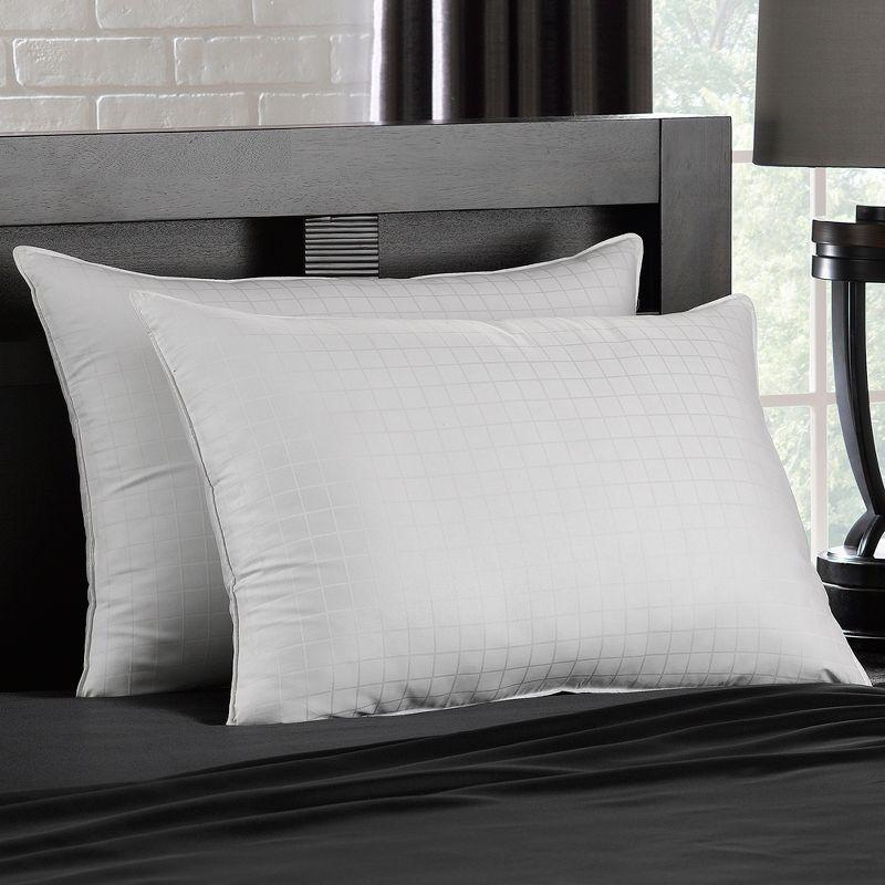 Standard White Cotton Down Alternative Pillow Set