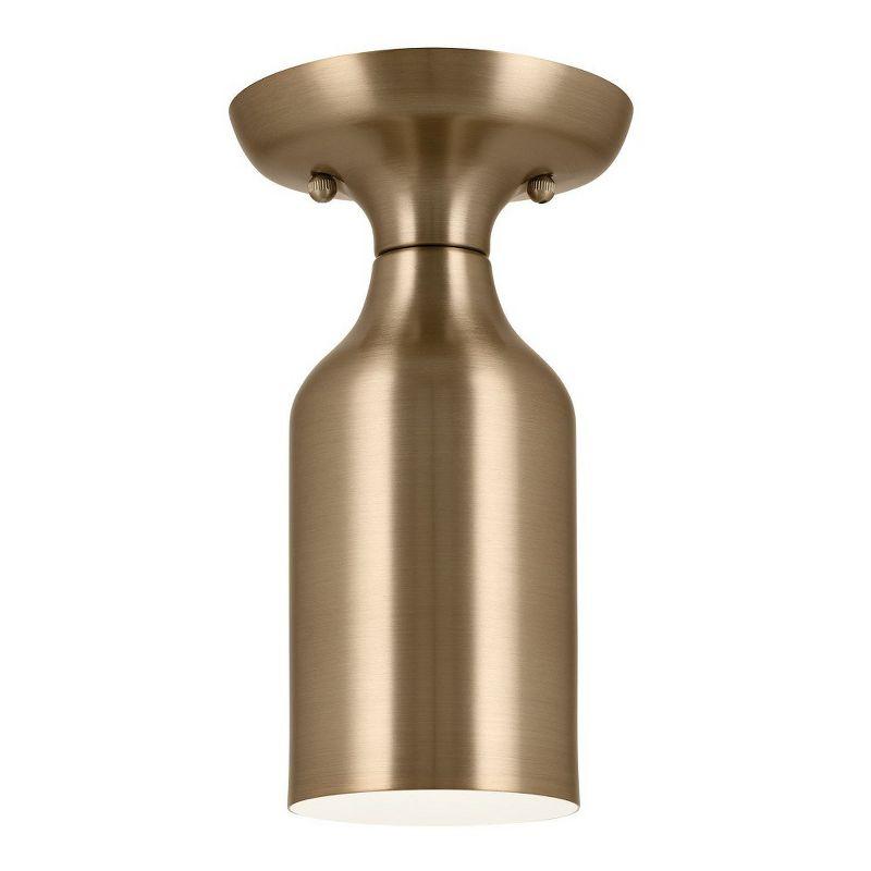 Sisu Champagne Bronze 9'' Modern Semi-Flush Ceiling Light