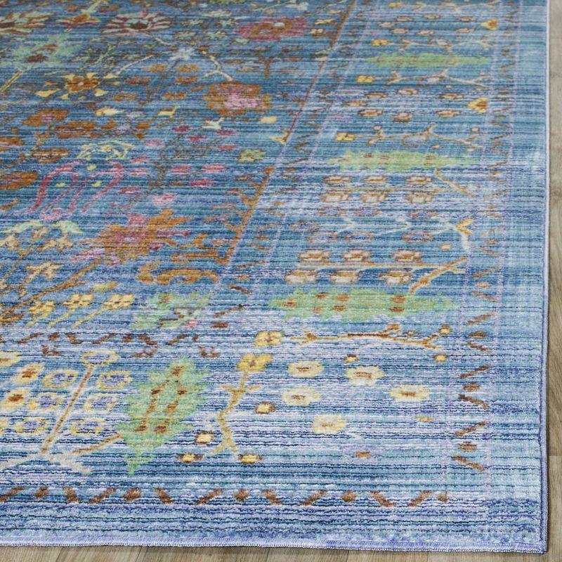 Valencia VAL108 Power Loomed Indoor Area Rug - Blue/Multi - 4'x6' - Safavieh