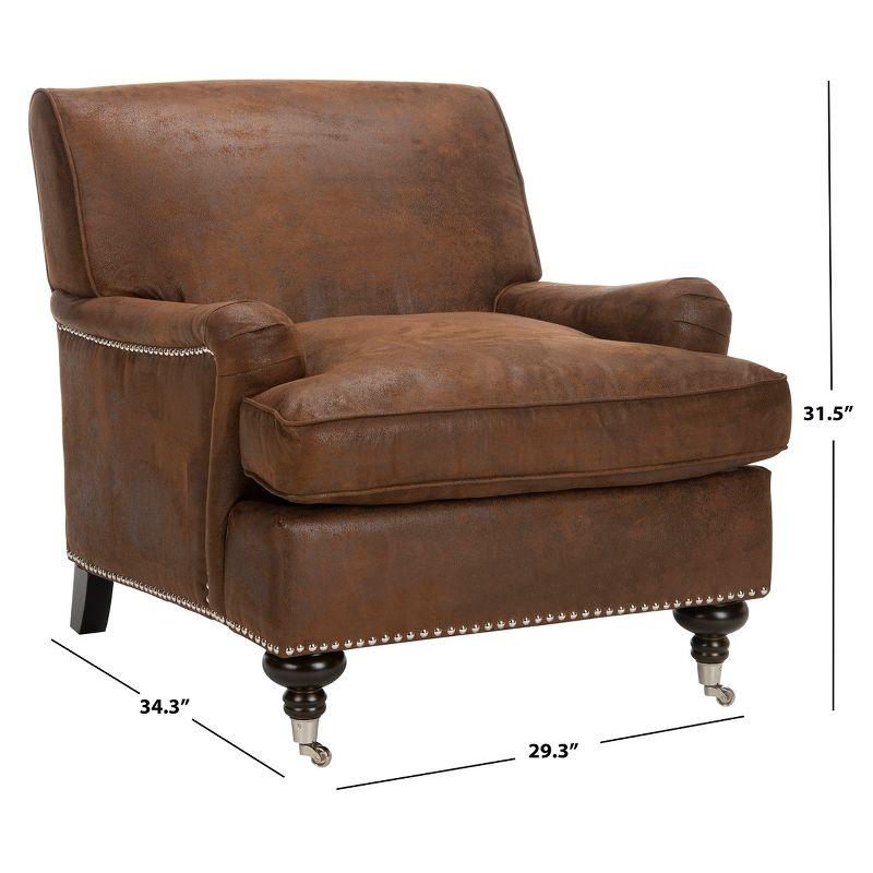 Chloe Club Chair - MCR4571 - Brown - Safavieh