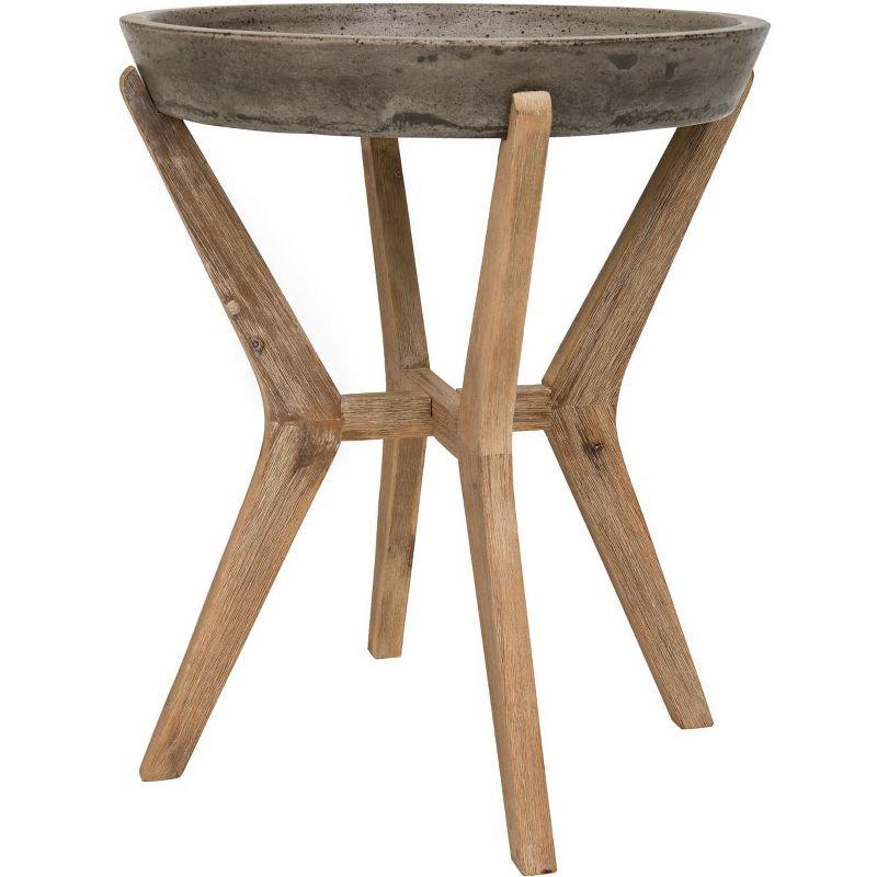 Celeste Indoor/Outdoor End Table - Dark Grey - Safavieh