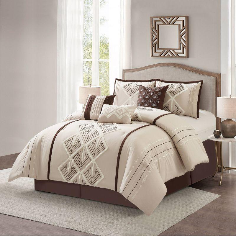 Vernice 7 Piece Geometric Comforter Set