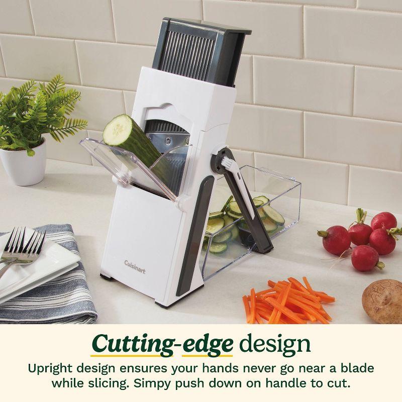 Cuisinart Precision Slice Upright Mandoline: Safe Mandolin Slicer, Nonslip Base, Dishwasher-Safe, Freestanding Design