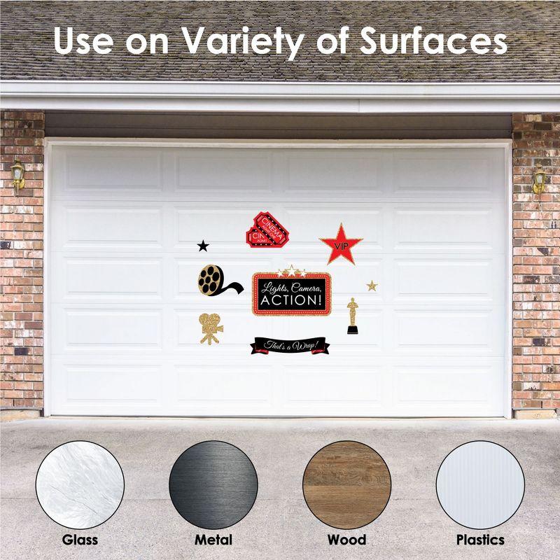 Big Dot of Happiness Red Carpet Hollywood - Peel and Stick Movie Theater Decor Vinyl Wall Art Stickers - Wall Decals - Set of 20