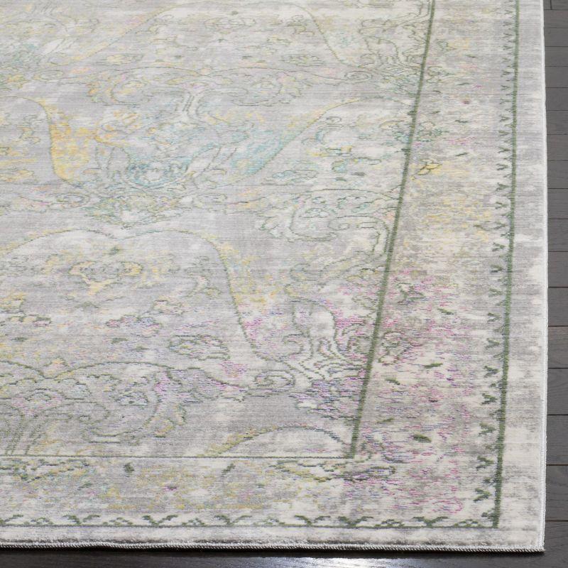 Mystique MYS925 Power Loomed Area Rug Grey / Multi 6' X 9' - Safavieh.
