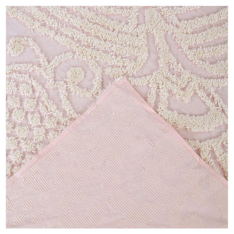 Better Trends Florence Standard 100% Cotton Floral Pattern Coverlet/Bedspread