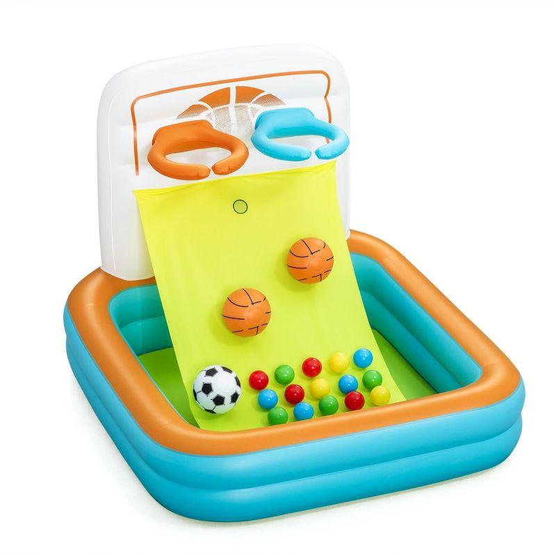 Bestway Kick 'N Swish – 3-in-1 Inflatable Sports Activity Center for Kids 2+