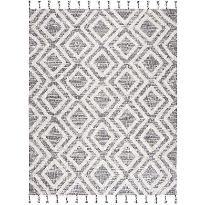 Kenya KNY331 Hand Tufted Area Rug - Grey/Ivory - 8'9"x11'9" - Safavieh.