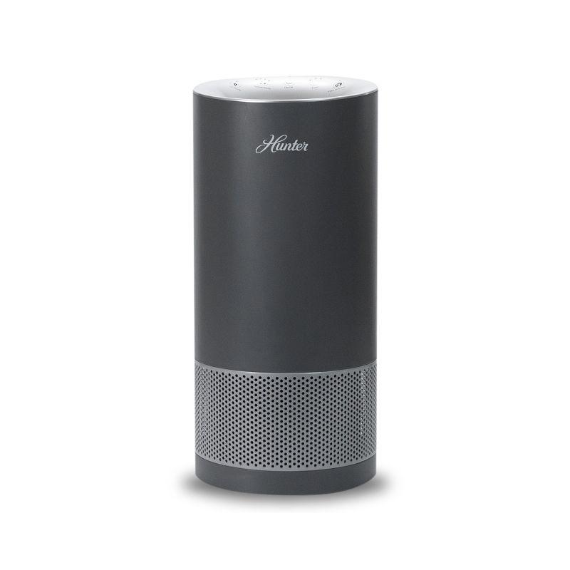 Hunter HP450UV Round Air Purifiers for Home, True HEPA Air Purifier Tower for Pets, Odors, Allergens, Smoke, Dust, VOC's. HEPA Air Purifiers for