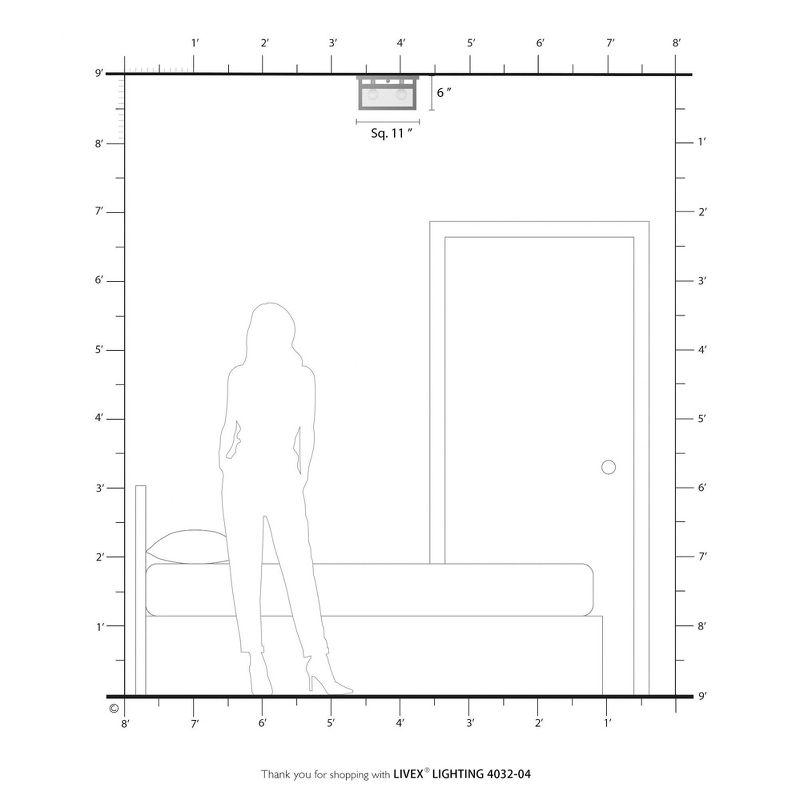 Teodro 4-Light 11" Flush Mount
