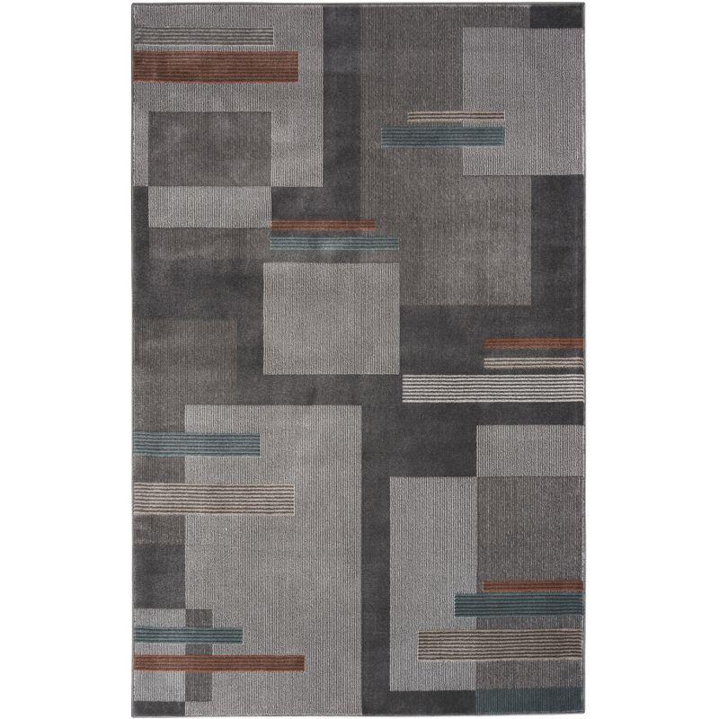 Nourison Thalia Modern Mid- Century Color Block Indoor Rug