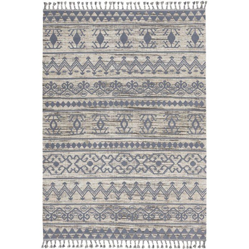 Nourison Asilah 5'3" x 7'11" Mocha/Charcoal Abstract Indoor Rug ASI03