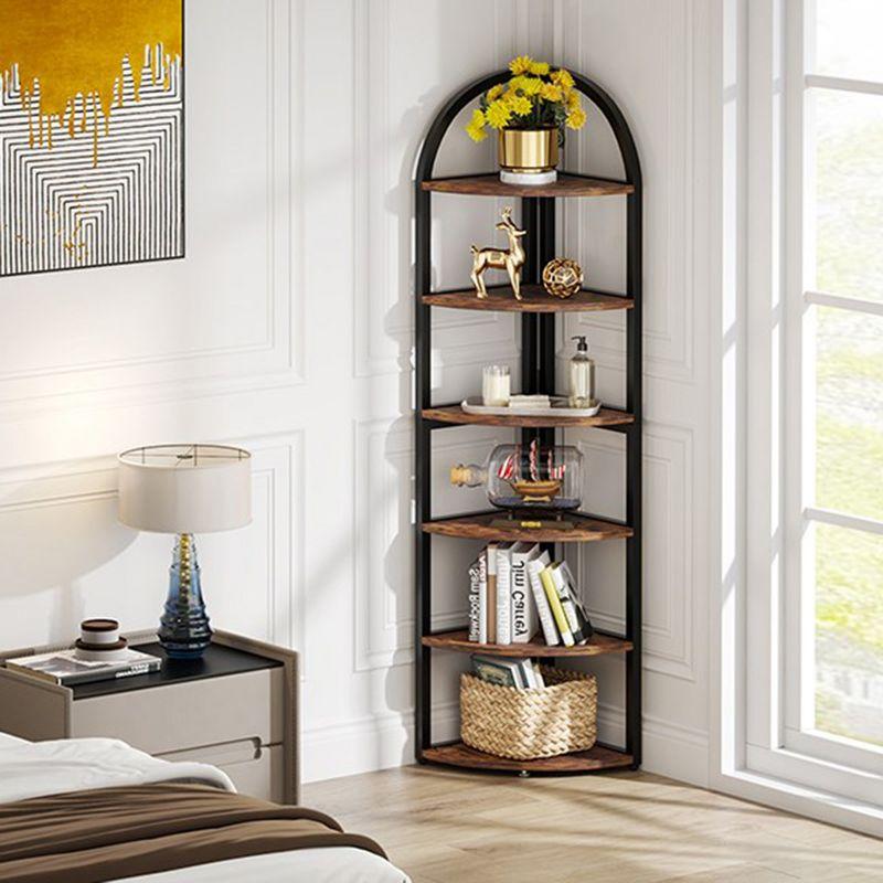 Hommoo 6-Tier Corner Shelf, 71 inch Tall Corner Bookshelf for Small Space