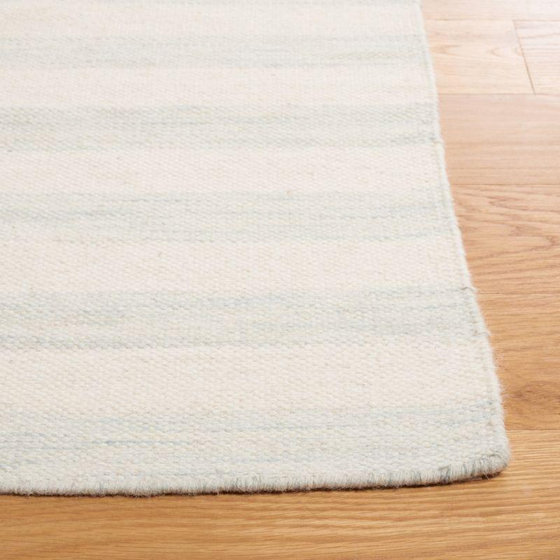 Dhurries DHU575 Hand Woven Area Rug - Light Blue/Ivory - 4'x6' - Safavieh.