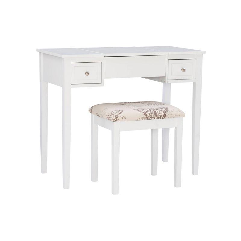 Butterfly Vanity and Stool - Linon