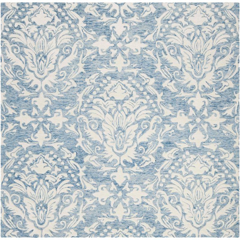 Tansy Handmade Wool Blue/Ivory Rug
