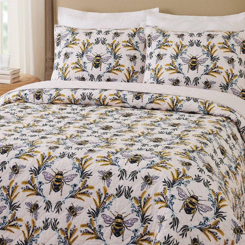 Reversible 100% Cotton Quilt Set