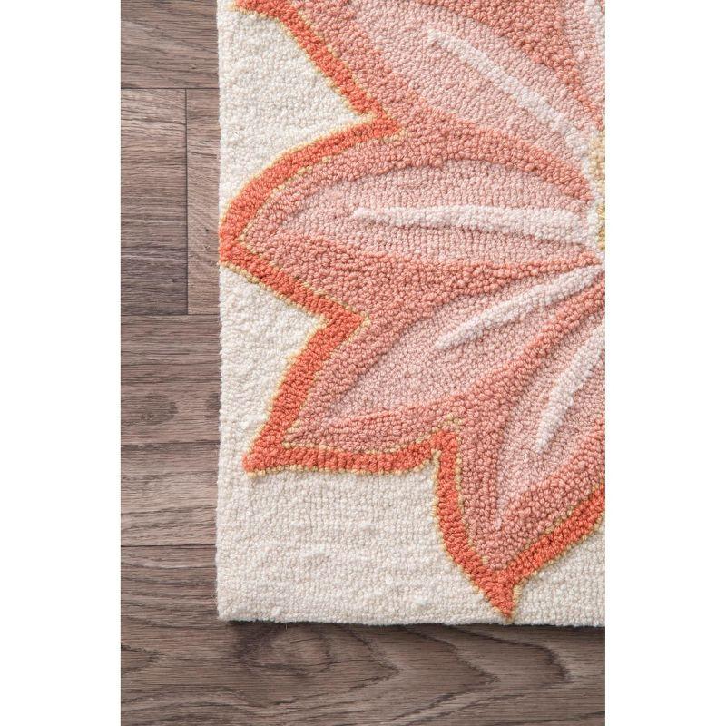 Nuloom Palm Springs Floral 8x10 Indoor Area Rug for Living Room Bedroom Dining Room Kitchen, Pink/Multicolor