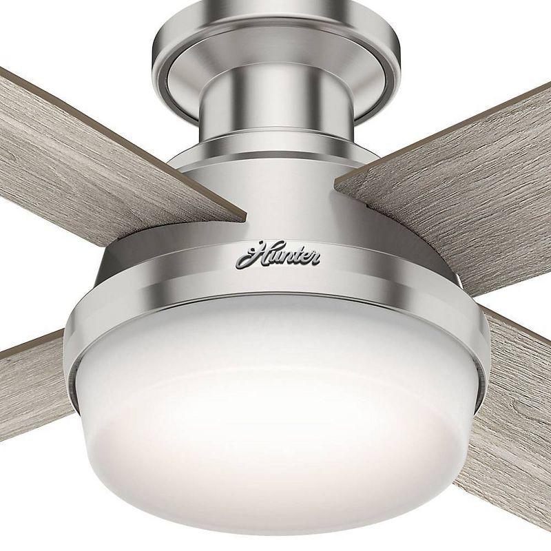 52" Dempsey Low Profile Ceiling Fan with Remote (Includes LED Light Bulb) - Hunter Fan