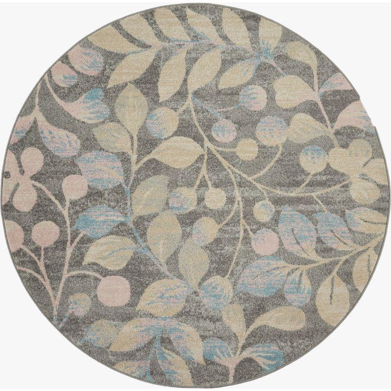 Nourison Tranquil Botanical Vine and Bloom Indoor Area Rug