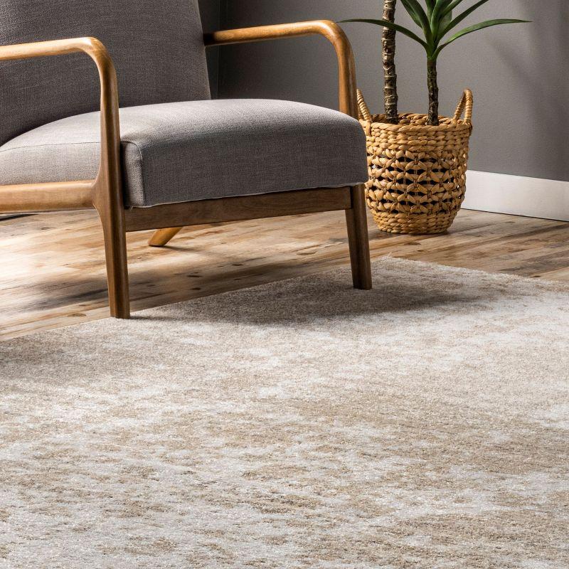 Nuloom Deedra Abstract 7x9 Indoor Area Rug for Living Room Bedroom Dining Room Kitchen, Beige/Ivory
