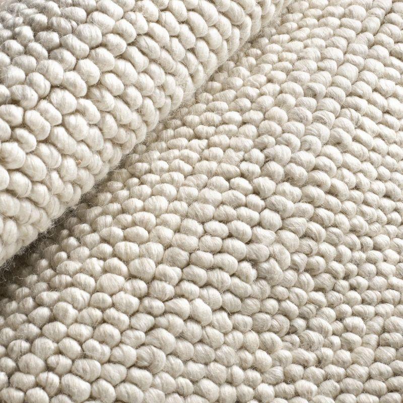 Niels Ivory Handwoven Wool/Viscose Rug