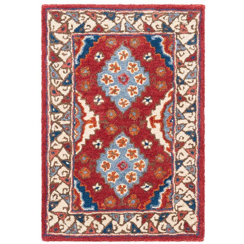 Antiquity AT509 Hand Tufted Accent Rug - Red/Blue - 2'x3' - Safavieh.