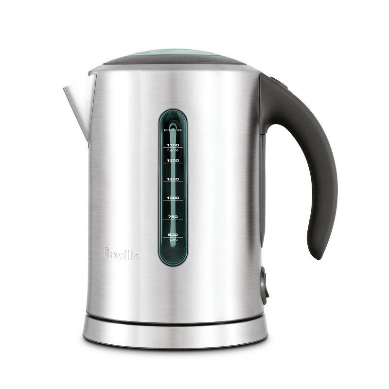 Stainless Steel Soft Top Electric Kettle with Dual Water Windows