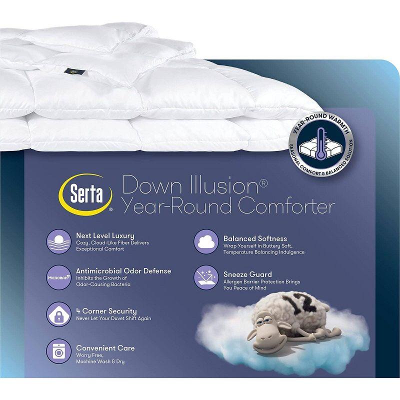 Down Illusion All Season Down Alternative Comforter - Serta