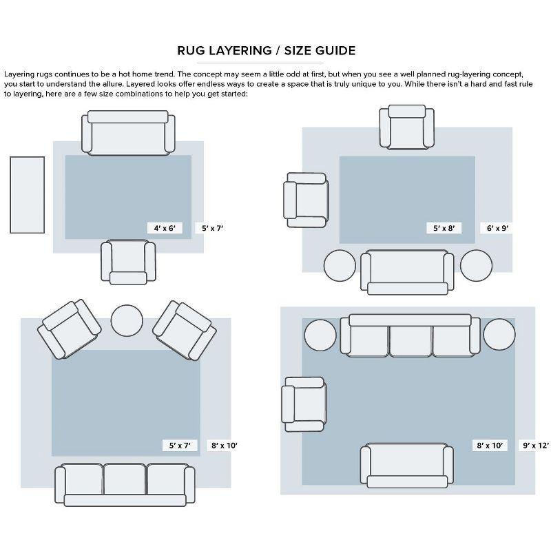 Nourison Textured Home Modern Indoor Rug Ivory Beige 9' x 12'