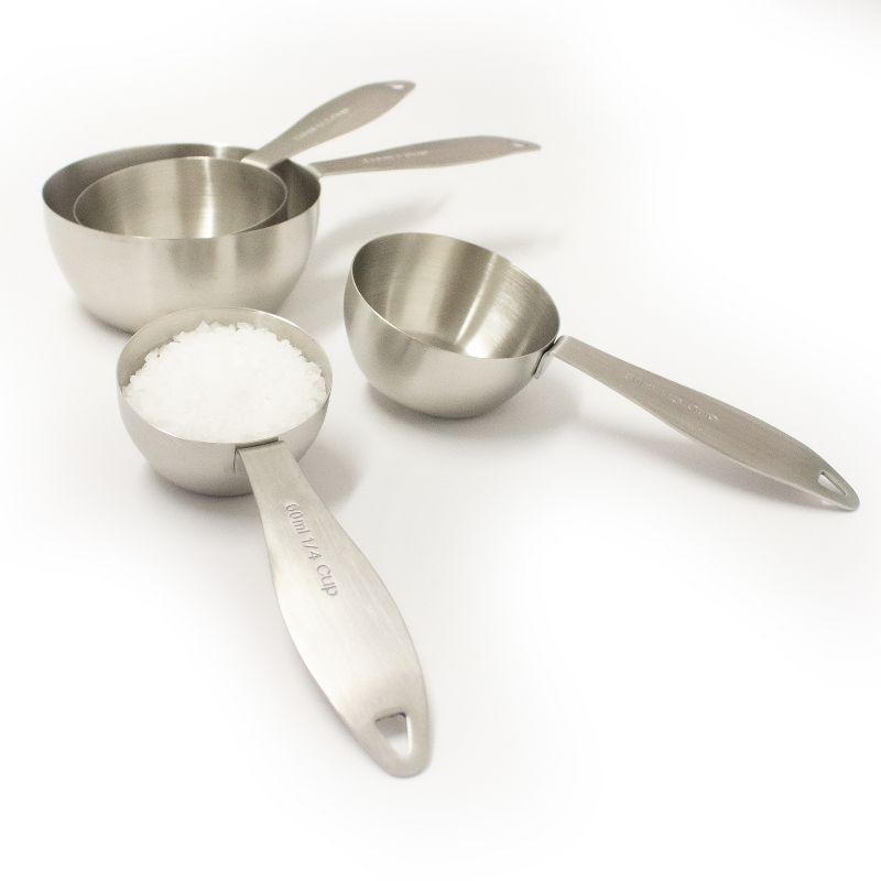 BergHOFF Stainless Steel 4Pc Measuring Cups, Silver