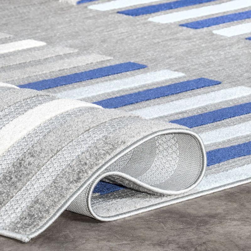 Nuloom Adali Contemporary Striped Indoor/Outdoor Patio Area Rug