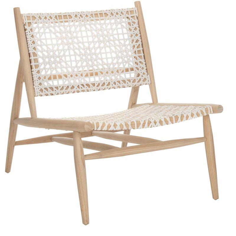 Bandelier Accent Chair - ACH1000 - Light Natural/White - Safavieh