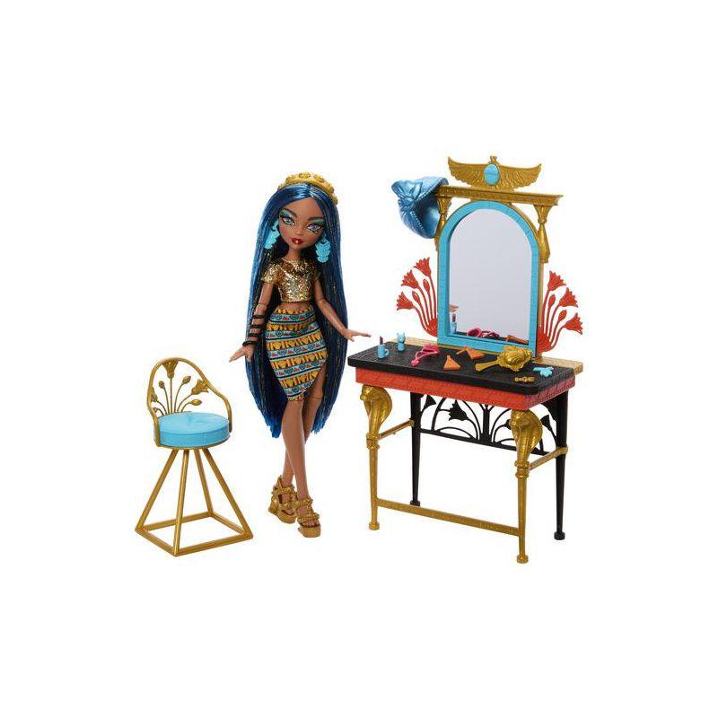 Mattel - Mattel - Monster High Cleo De Nile Self-Scare Day Doll and Playset