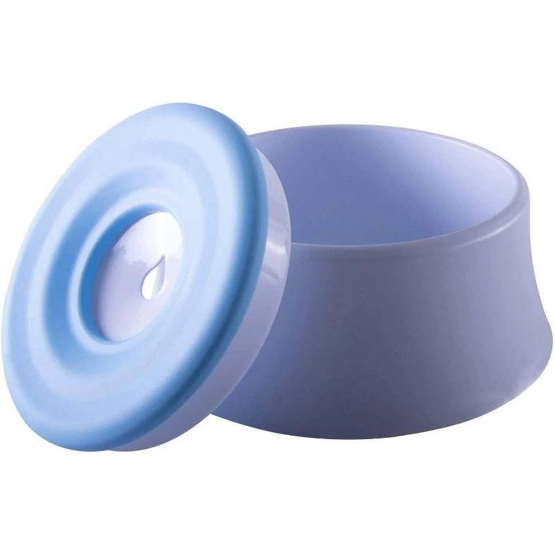 Blue and White Anti-Spill Floating Pet Water and Food Bowl