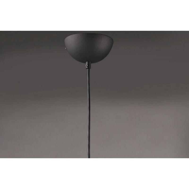 Hastings Single Light Glass Steel Dimmable Pendant