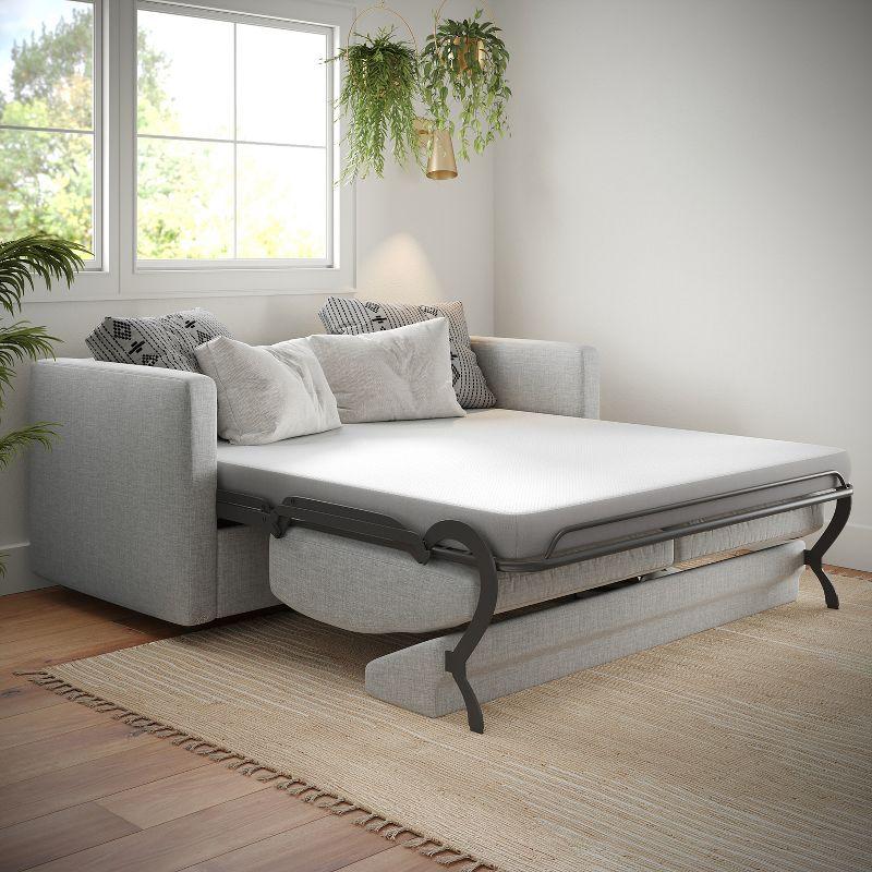 Full White Memory Foam Sofa Bed Mattress