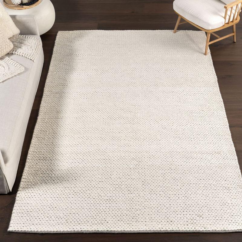 Nuloom Penelope Braided Wool Indoor Area Rug - Off White