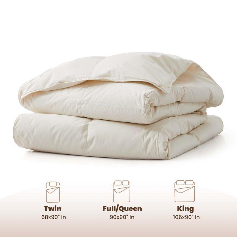 Peace Nest Lightweight Organic Cotton Down Comforter Duvet Insert