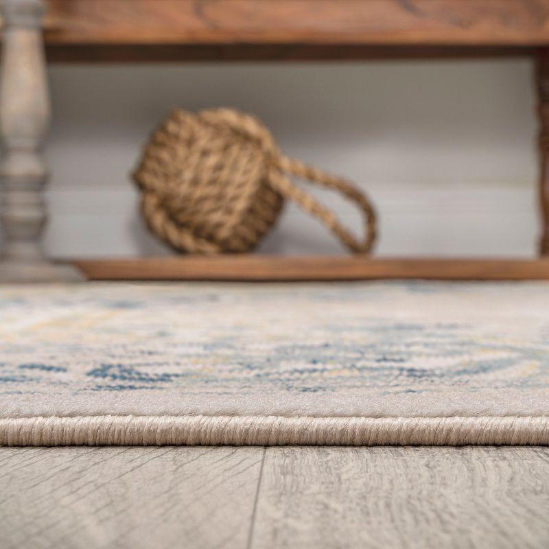 JONATHAN Y Rosalia Cottage Medallion Navy/Ivory 3 ft. x 5 ft. Area Rug